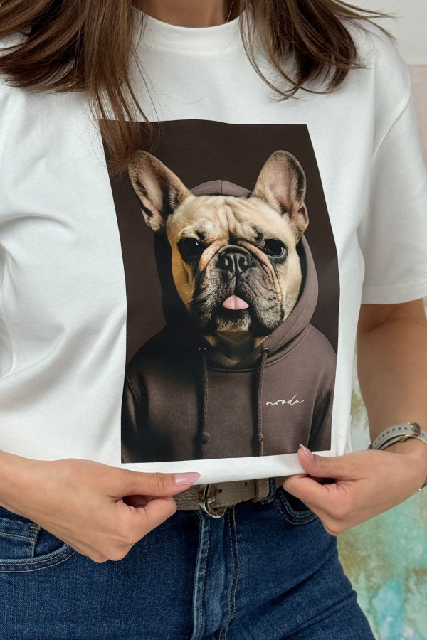 T-SHIRT BULDOG| ECRU