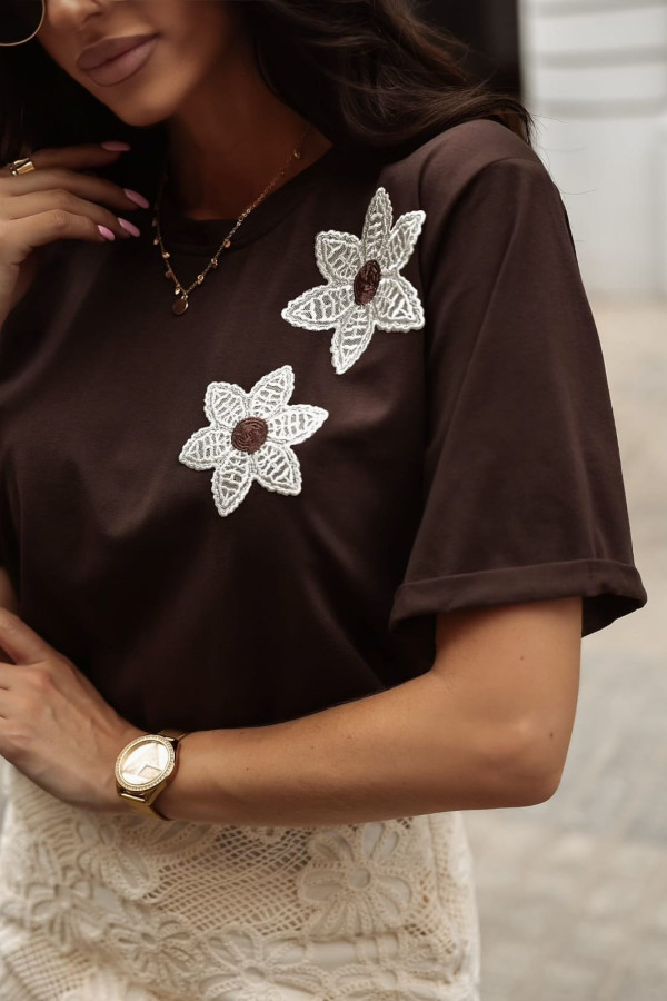T-SHIRT FIORE|CZEKOLADA 1