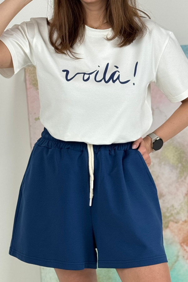 T-SHIRT VOILA GRANAT| ECRU 2