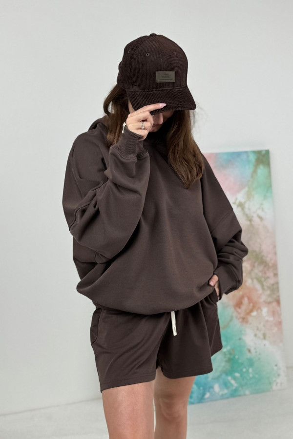 OVERSIZOVA BLUZA NOODA PREMIUM| CZEKOLADA 4