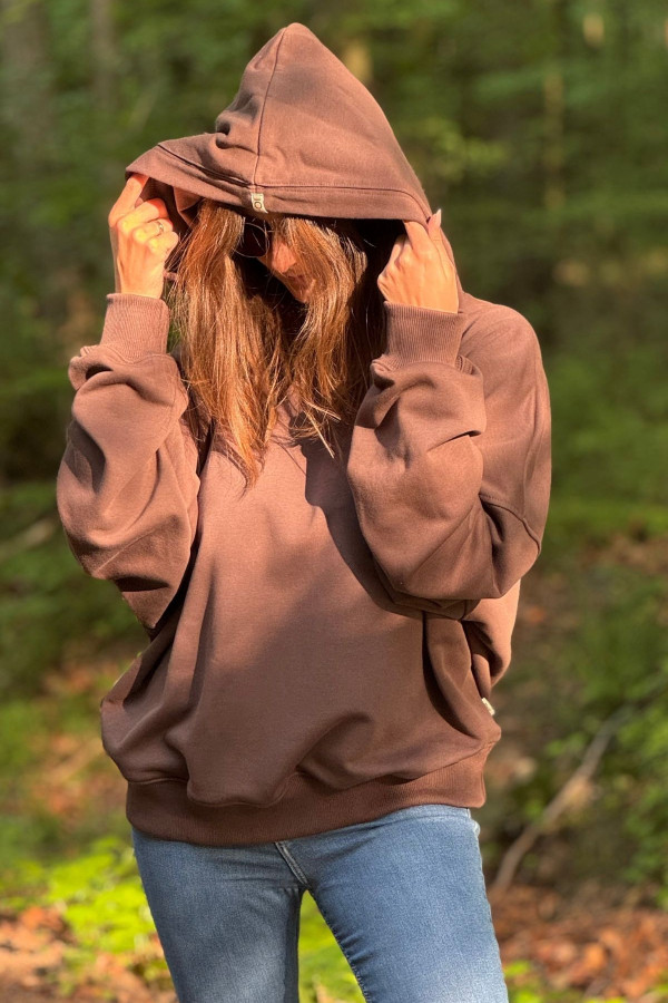 OVERSIZOVA BLUZA NOODA PREMIUM| CZEKOLADA