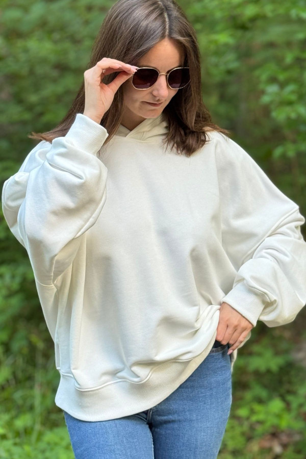 OVERSIZOVA BLUZA NOODA PREMIUM| ECRU 3